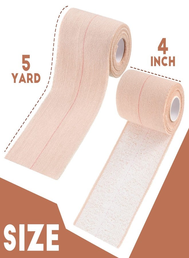 Tondiamo 8 Rolls Elastic Adhesive Bandage Tape Medical Bandage Wrap Athletic Sports Tape Flexible Stretch Skin Bandages Strips for Ankle, Knee, Wrist Sprains Animal Pets(4 Inch X 5 Yard) - Image 3